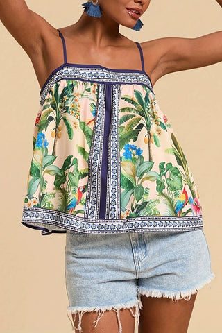 Flowy Printed Camisole Top
