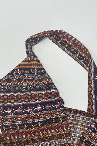 Halter Neck Casual A-Line Dress