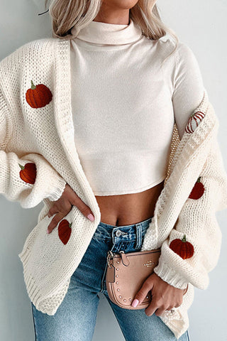 Pumpkin Patch Knit Open Front Cardigan