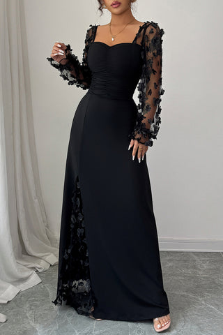 Elegant Long-Sleeve Elegant Dress