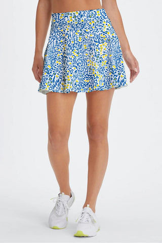 Floral Pattern Mini Skirt with Pocket