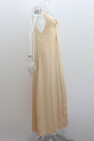 Sleeveless Maxi Dress with Keyhole Detail