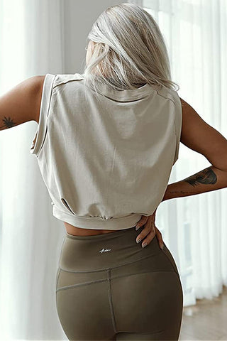 Sleeveless Relaxed Fit T-Shirt