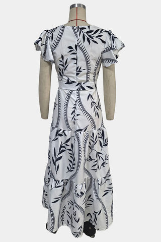 Floral Print Casual Maxi Dress