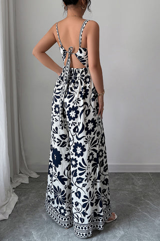 Spaghetti Strap Floral Maxi Dress