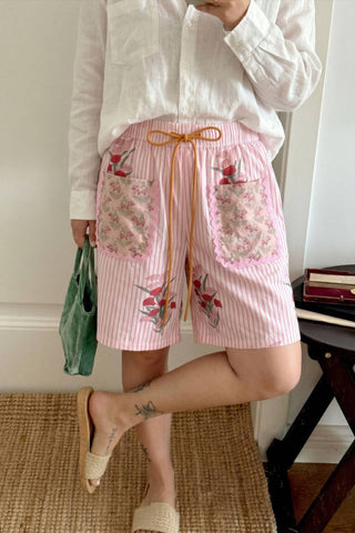 Floral Pocket Drawstring Shorts