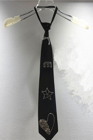 Embellished Fringe Statement Tie