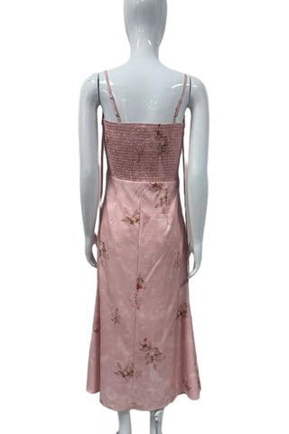 Floral-Patterned Halter-Neck Casual Dress