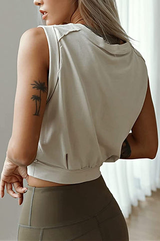 Sleeveless Relaxed Fit T-Shirt