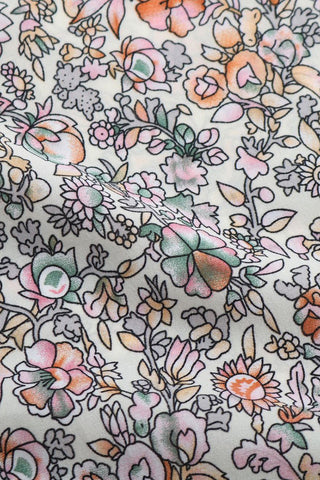 Floral Print Casual Dress with Tassels