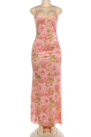 Floral Spaghetti Strap Dress