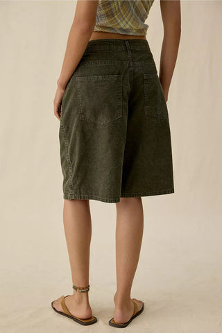 Button Detail Pocket Casual Shorts