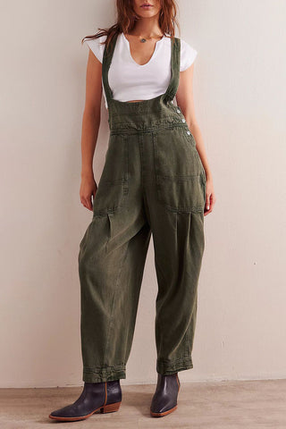 Casual Button-Strap Jumpsuit