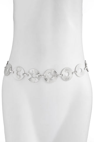 Elegant Metal Accent Waist Belt