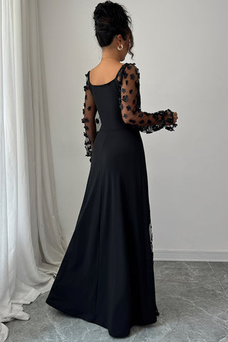 Elegant Long-Sleeve Elegant Dress