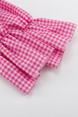 V-Neck Ruffled Casual Dress