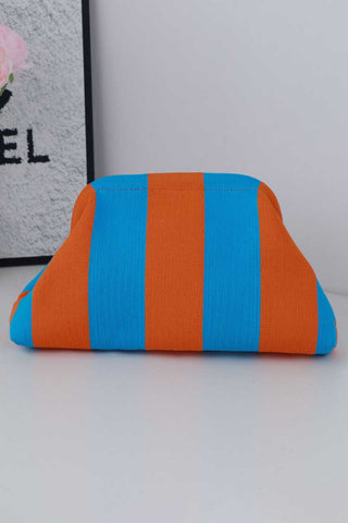 Geometric Stripe Cosmetic Bag