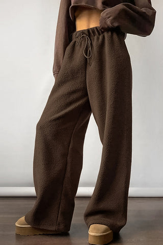 Relaxed-Fit Drawstring Casual Pants