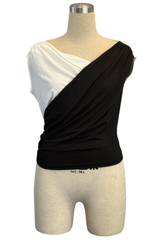 Off-Shoulder Draped Tank Top