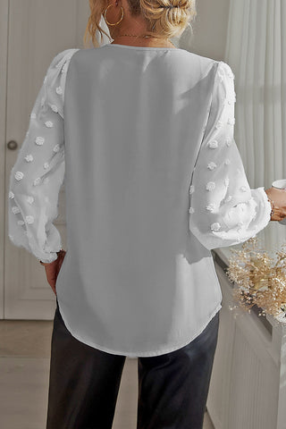 Elegant V-Neck Long Sleeve Top