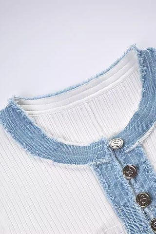 Button-Front Knit Maxi Dress