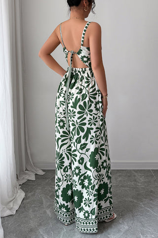 Spaghetti Strap Floral Maxi Dress