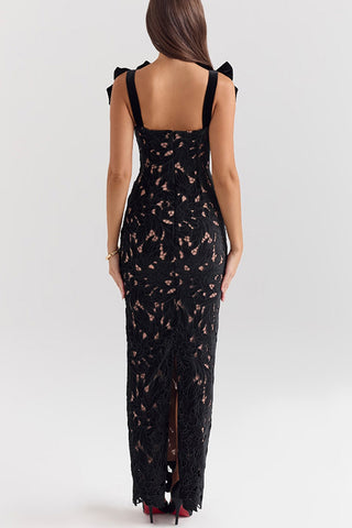 Bow-Detail Evening Dress