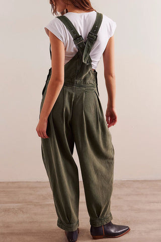 Casual Button-Strap Jumpsuit