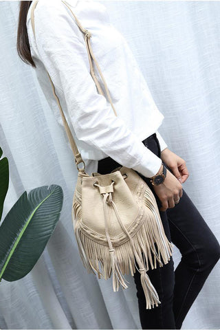 Fringe Bucket Bag Accessory