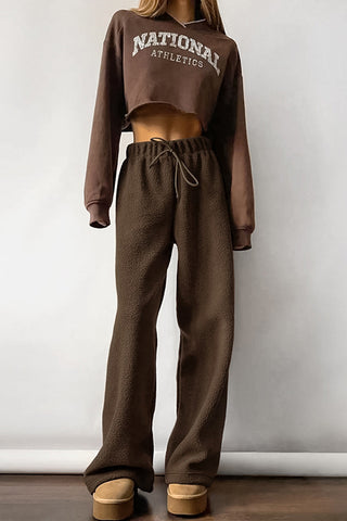 Relaxed-Fit Drawstring Casual Pants