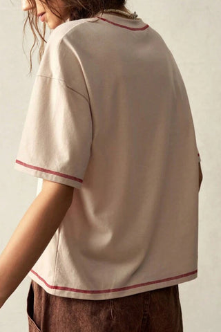 Graphic Bird Print T-Shirt