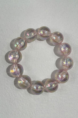 Iridescent Bead and Translucent Resin Bangle