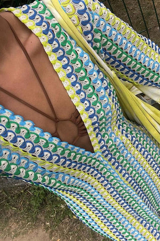 V-Neck Printed Maxi Dress