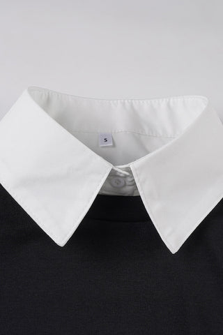 Contrast Collar Short Sleeve T-Shirt