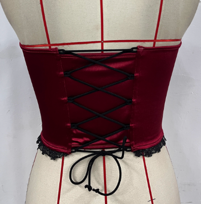 Feather-Trim Strapless Bustier Top