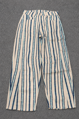 Paisley Print Wide Leg Casual Pants