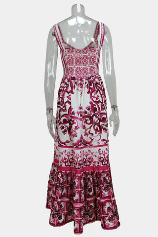 V-Neck Bohemian Maxi Dress