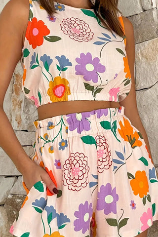 Floral Print Short Set