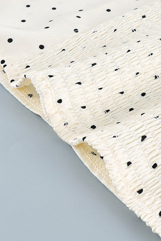 Lace-Trim Polka Dot Tank