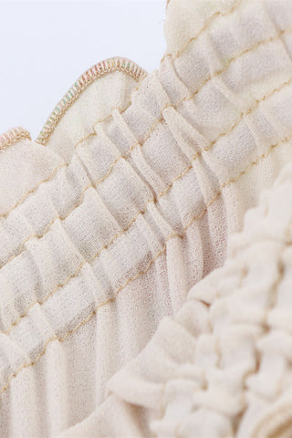 Tiered Ruffle Smocked Waist Midi Skirt