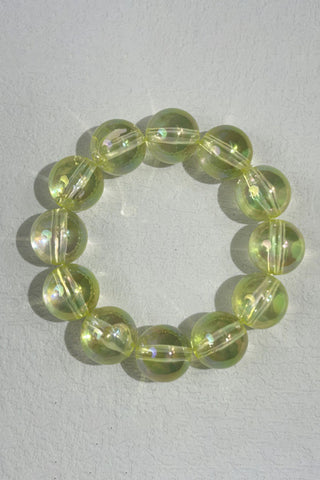 Iridescent Bead and Translucent Resin Bangle