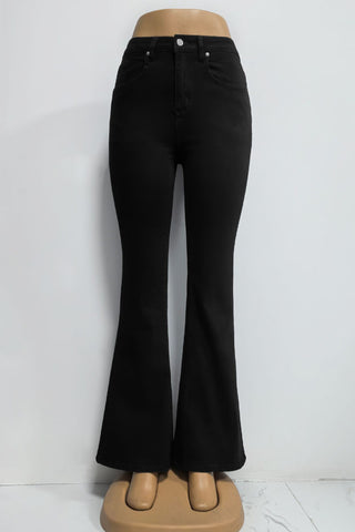 High-Waist Flare Jeans