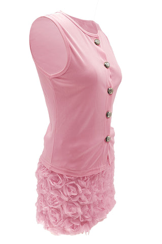 Elegant Button-Down Skirt Set