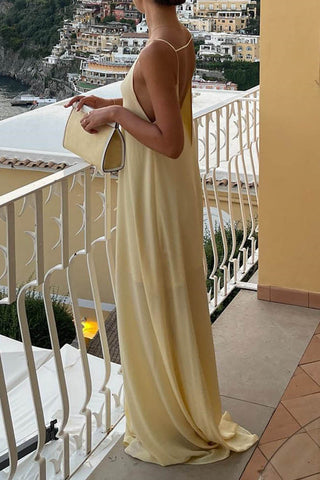 Sleeveless Maxi Dress with Keyhole Detail