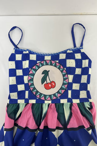 Cherry Graphic Spaghetti Strap Dress