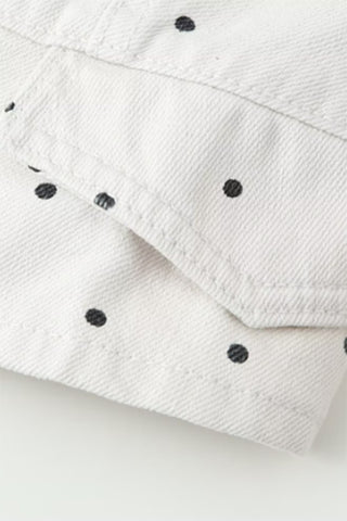 Polka Dot Zip-Front Jacket