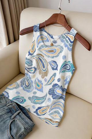 Floral Print Sleeveless Tank Top