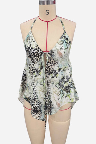 Tie-Front Halter Camisole