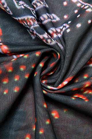 Eiffel Tower Print Casual Dress