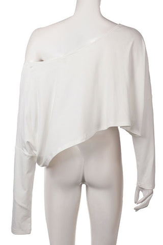 One-Shoulder Asymmetric T-Shirt